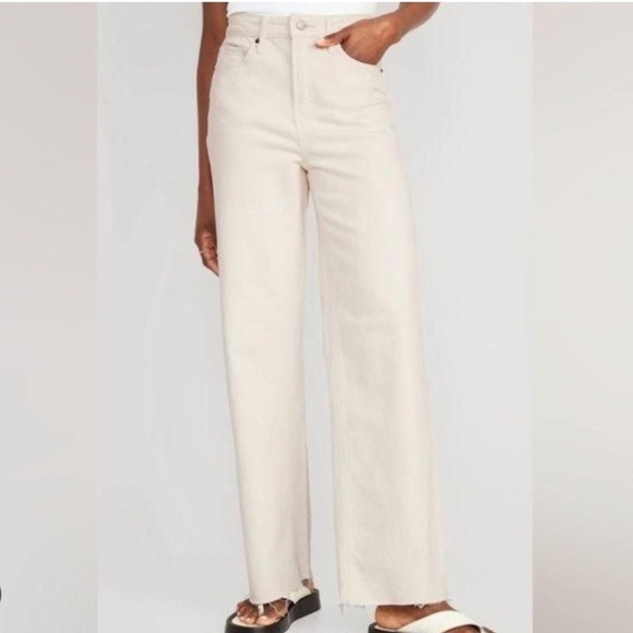 BLANK NYC Women's Cream The Baxter Ribcage Straight Leg Jeans Size 27 - Picture 1 of 12